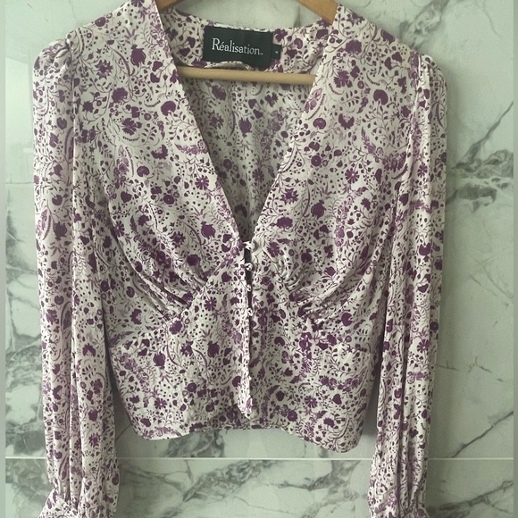 REALISATION PAR SILK BLOUSE - Picture 3 of 6